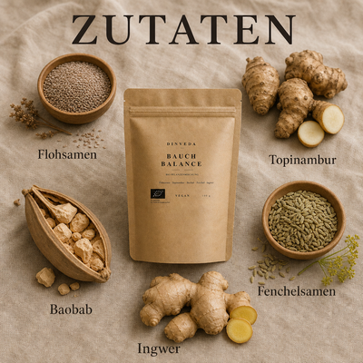 Bauch Balance – Bio-Ballaststoffmischung mit Flohsamenschalen, Topinambur & Fenchel