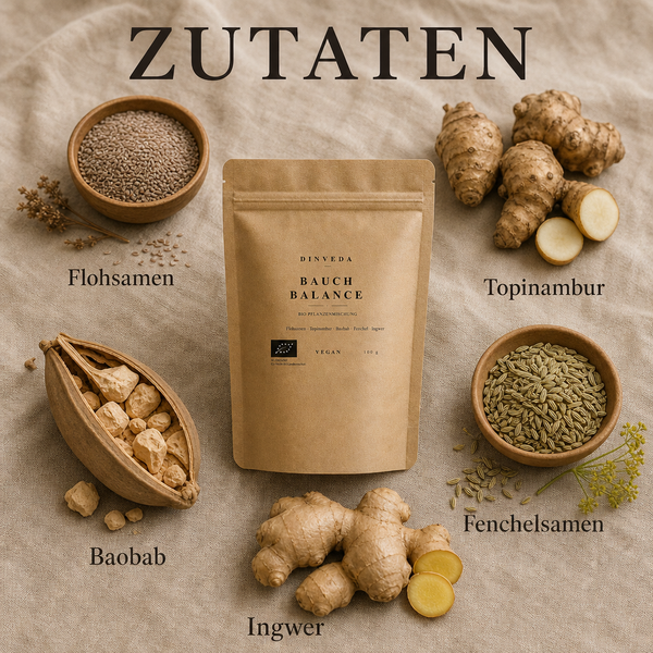Bauch Balance – Bio-Ballaststoffmischung mit Flohsamenschalen, Topinambur & Fenchel