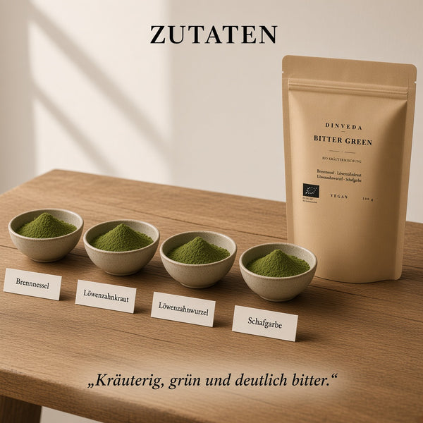 Bitter Green – Bio-Kräutermischung mit Brennnessel, Löwenzahn & Schafgarbe