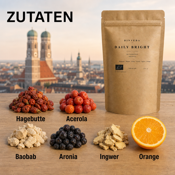 Daily Bright – Bio-Frucht-Ritualmischung mit Hagebutte, Acerola & Baobab