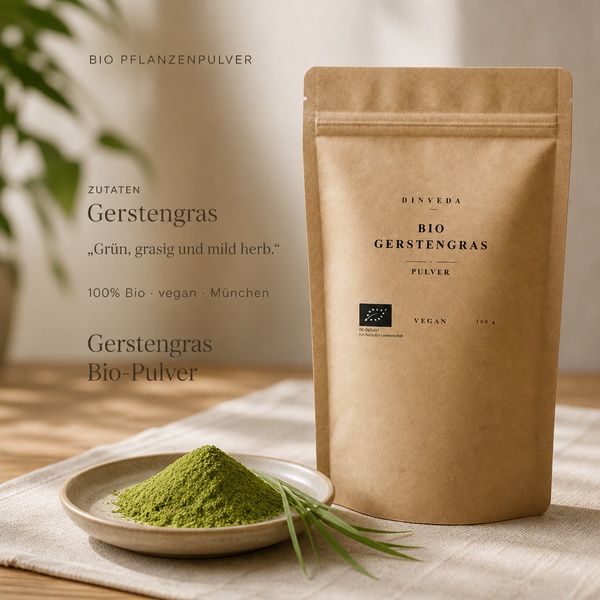 Gerstengras Bio-Pulver – für Smoothies, Säfte & Bowls